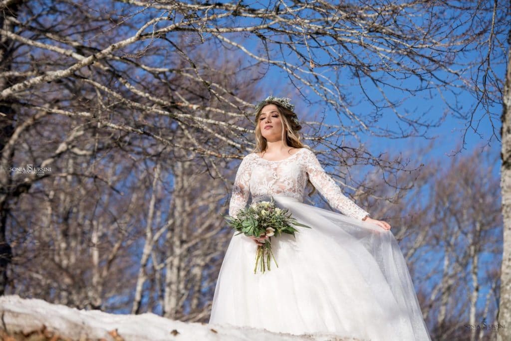trucco sposa inverno